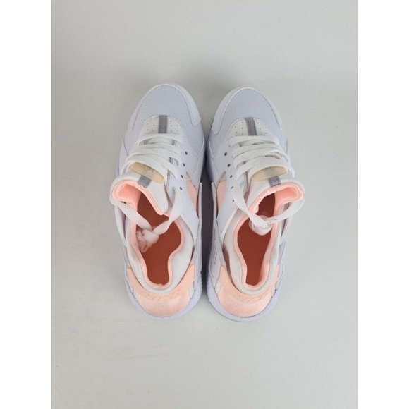 Nike Huarache Run GS White Sneaker Running KIDS Shoes - Picture 5 of 11